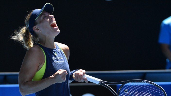 Angelique Kerber bei den Australian Open: Erleichtert: Angelique Kerber hat das Viertelfinale erreicht.