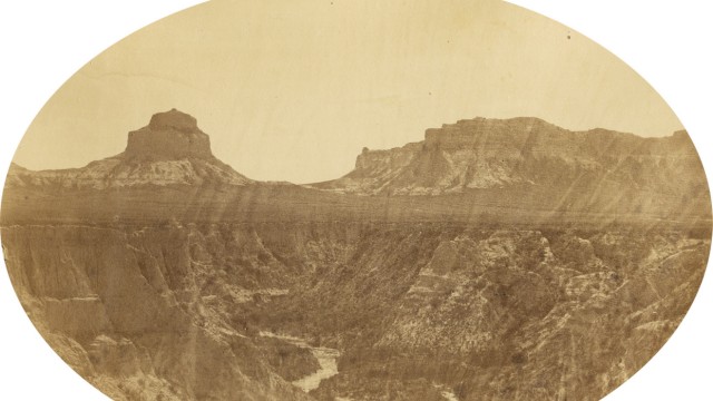 Reisepionierin Amelia Stewart Knight: Blick durch den Pass Scotts Bluff, Nebraska, Juli 1858