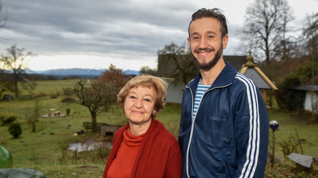 Kandidat für den Tassilo 2018: Portrait von Barbara Reimold und ihrem Sohn Simon aus Icking. Frau Reimold ist für den Tassilo-Preis nominiert worden. Foto: Harry Wolfsbauer