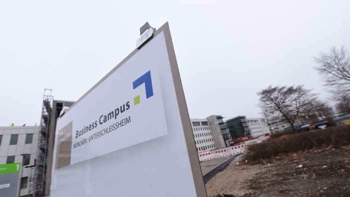 Baustelle für Business-Campus in Unterschleißheim, 2016