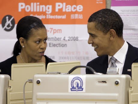Michelle und Barack Obama, AP