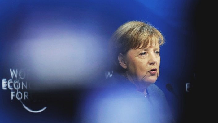 Weltwirtschaftsforum: "Wie nehmen wir alle mit?", fragt Kanzlerin Angela Merkel beim Weltwirtschaftsforum in der Schweiz.