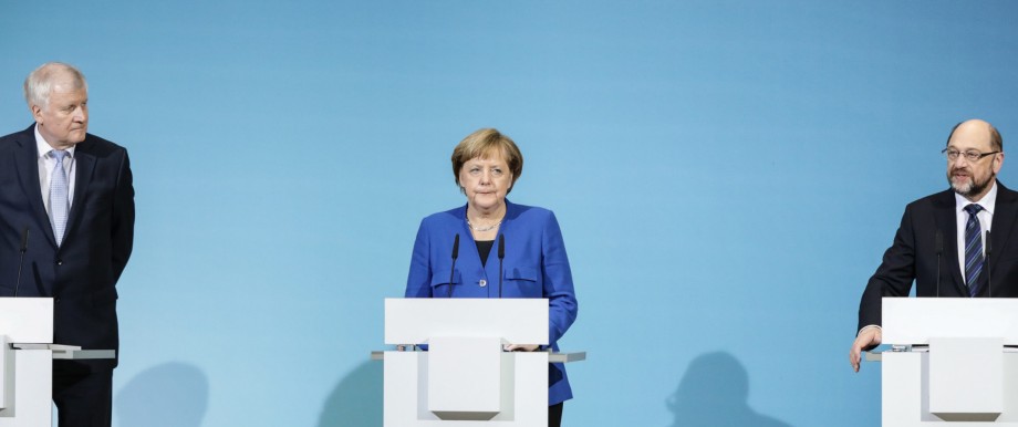 Merkel, Seehofer und Gabriel