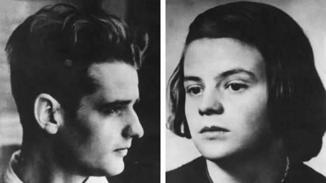 Widerstand gegen das NS-Regime: Die undatierten Fotos zeigen Hans und Sophie Scholl.
