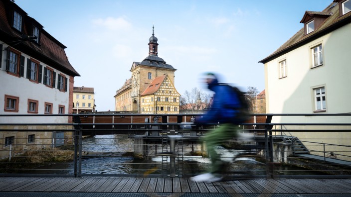 Radfahrer in Bamberg
