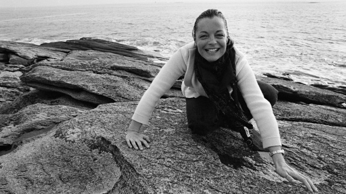 Drei Tage mit Romy Schneider: Romy Schneider an der französischen Atlantikküste, 1981.