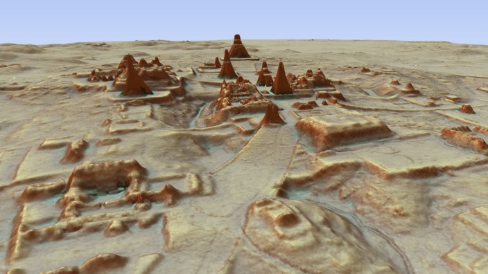 Archäologie: Diese 3-D-Animation zeigt die neu entdeckten Maya-Stätten.