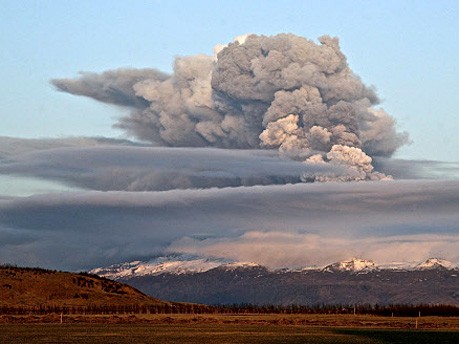 Eyjafjalla-Vulkan, Island, AFP