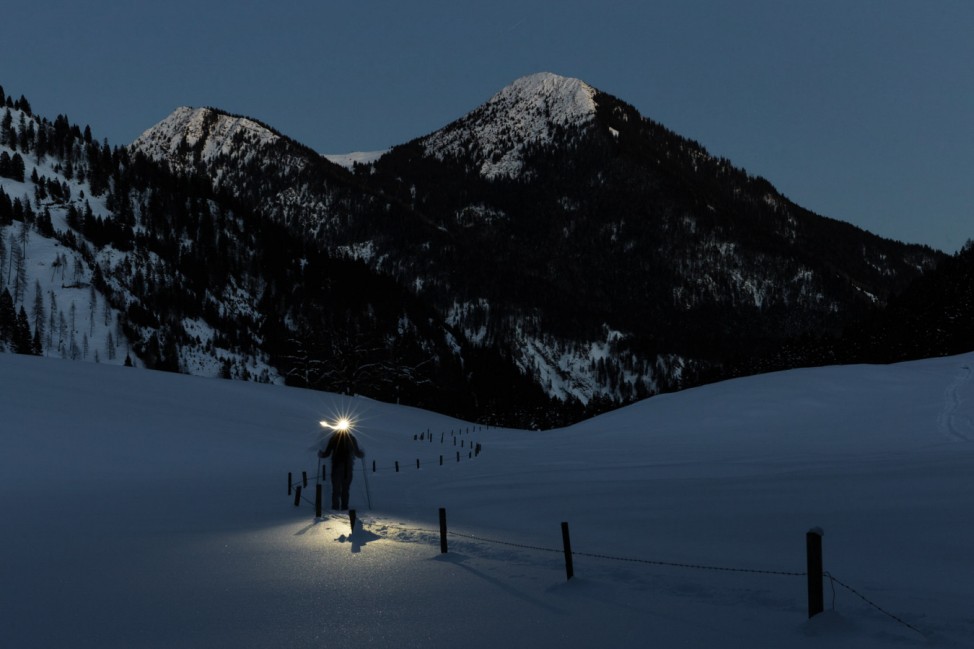 Schneeschuh Wanderung bei Bayrischzell auf den Seeberg