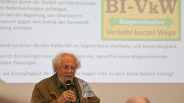 Kompromisslösung: Grünen-Ortsvorsitzender Günter Glier macht derzeit gegen die weiträumige Umfahrung von Weißenfeld und Parsdorf mobil.