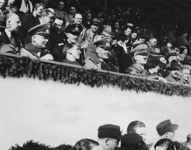 Adolf Hitler At The Winter Olympics; Eröffnungsfeier 1936 in Garmisch Patenkirchen