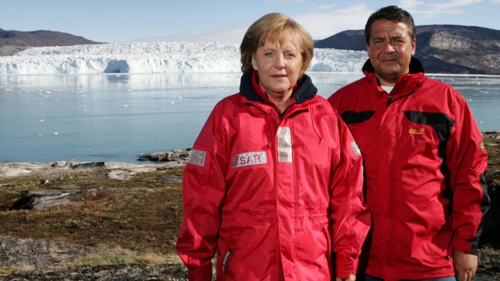 Merkel und Gabriel in Grönland