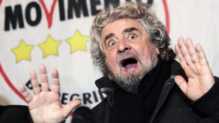 Italy, Rome: 5-Star Movement of Beppe Grillo threats to occupy the Lower House (chamber of deputies) in protest at the failure to set up the new parliamentary commissions