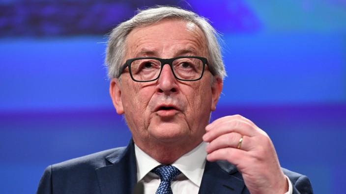 EU-Kommissionspräsident Jean-Claude Juncker bei einer Pressekonferenz 2018 in Brüssel.