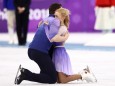 Eiskunstlauf: Aljona Savchenko und Bruno Massot gewinnen Gold im Paarlauf bei den Olympischen Winterspielen 2018 in Pyeongchang.