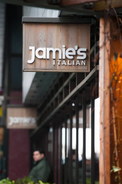 15 01 2018 London United Kingdom Jamie s Italian branches at risk Jamie Oliver restaurant at L; WIR