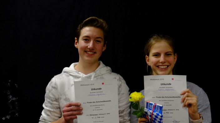 Wettbewerb: Sebastian Vogelmeier und Sophie Zeppenfeld gewinnen das Schulfinale. Jetzt treten sie beim Regionalentscheid an.