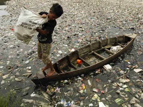 Müllsammeln in Jakarta