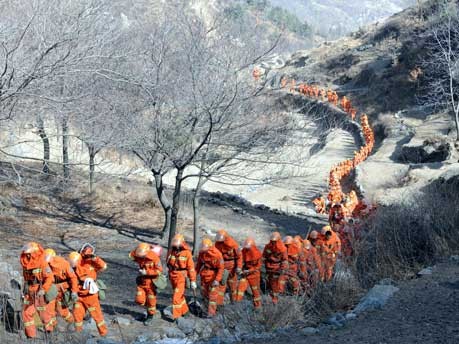 Waldbrand in Nordchina