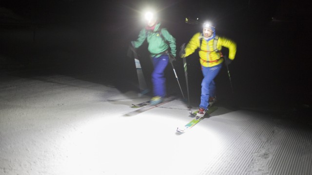 Hirschberg Tegernsee Skifahren bei Nacht