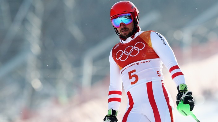 Ski Alpin: Der Österreicher Marcel Hirscher scheidet überraschend im Slalom bei den Olympischen Spielen 2018 in Pyeongchang aus.