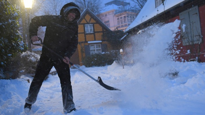 Wetter: Frost, Kälte und Schnee in Mecklenburg-Vorpommern dank Hoch "Hartmut" im Winter 2018.