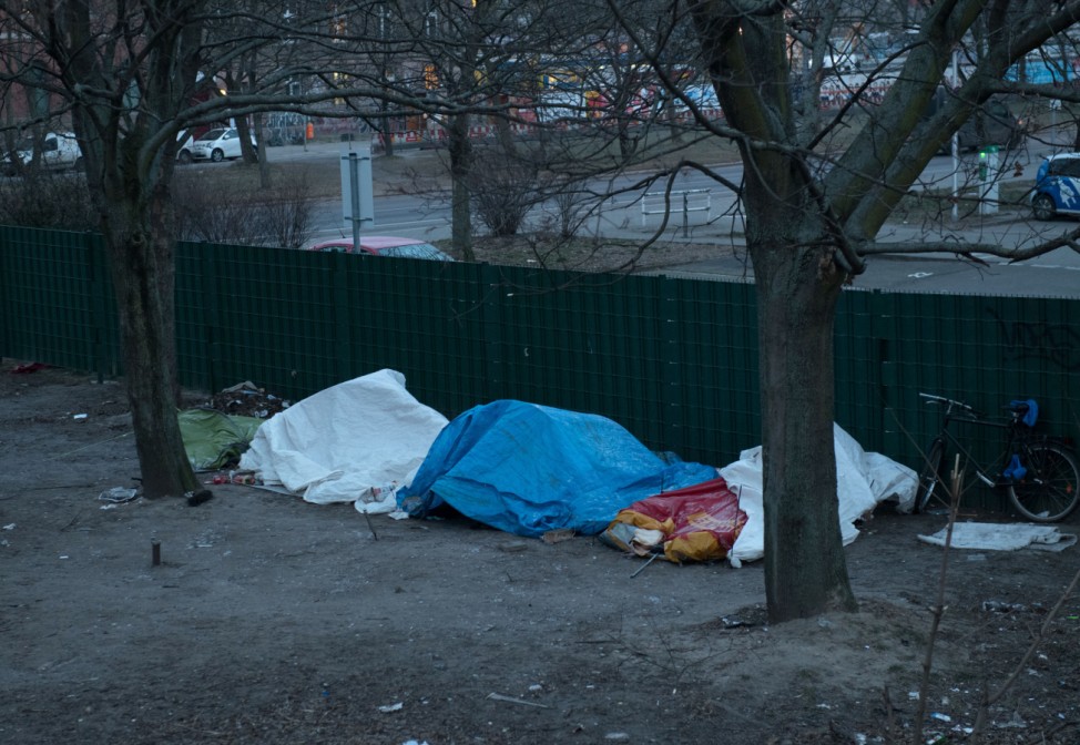 Winter in Berlin - Obdachlose am Ostbahnhof