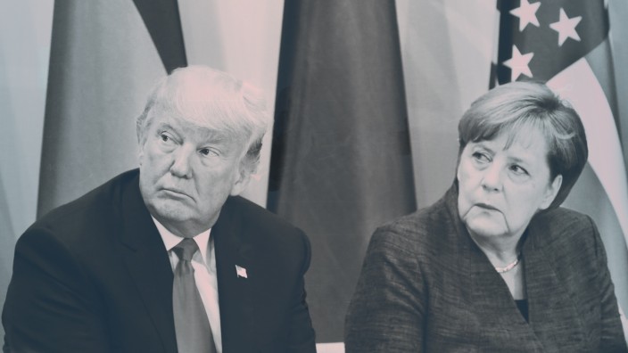 Deutsch-amerikanische Beziehungen: Angela Merkel und Donald Trump bei dem G-20-Gipfel in Hamburg