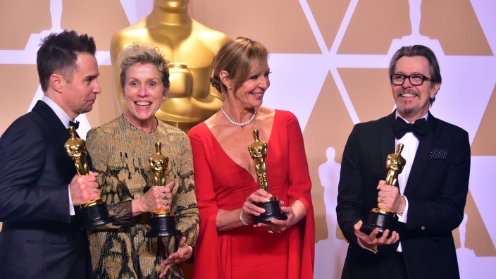 Oscar-Gewinner 2018: Die Schauspieler Sam Rockwell, Frances McDormand, Allison Janney und Gary Oldman.