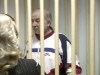 A still image taken from video shows Skripal, a former colonel of Russia's GRU military intelligence service, attending a hearing at the Moscow military district court