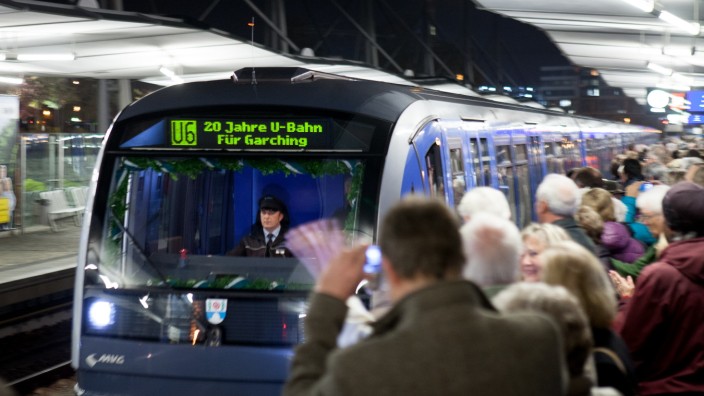 Jubiläumsfahrt der U6 von Garching-Hochbrück bis Großhadern, 2015