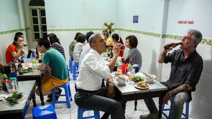 Favoriten der Woche: In keinem Gourmetführer: Das Bún Chả Hương Liên in Hanoi, in dem sich Barack Obama mit Anthony Bourdain traf.