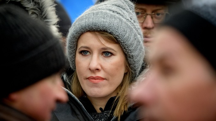 Russland vor der Wahl: Xenia Sobtschak, Tochter des ehemaligen Bürgermeisters von St. Petersburg, Anatolij Sobtschak.