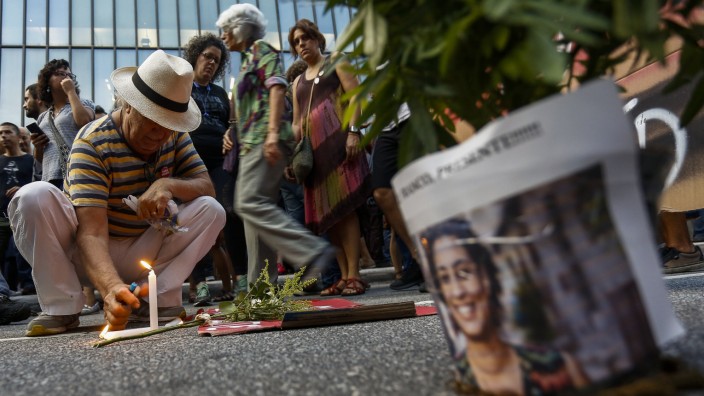 Brasilien: Trauer und Zorn: Auch in São Paolo gingen die Menschen auf die Straße, um der Menschenrechts-Aktivistin Marielle Franco zu gedenken.