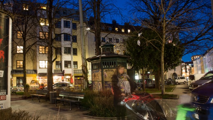 München: Holzplatz im Glockenbachviertel