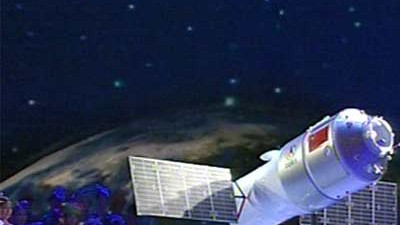 Raumfahrt: Ende Januar konnten die Chinesen ein "Tiangong"-Modell   im Fernsehen bestaunen.