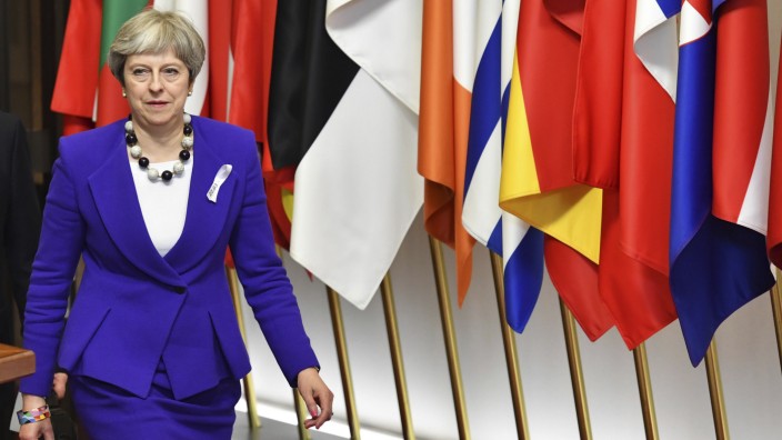 Die britische Premierministerin Theresa May auf dem EU-Gipfel im März 2018 in Brüssel.
