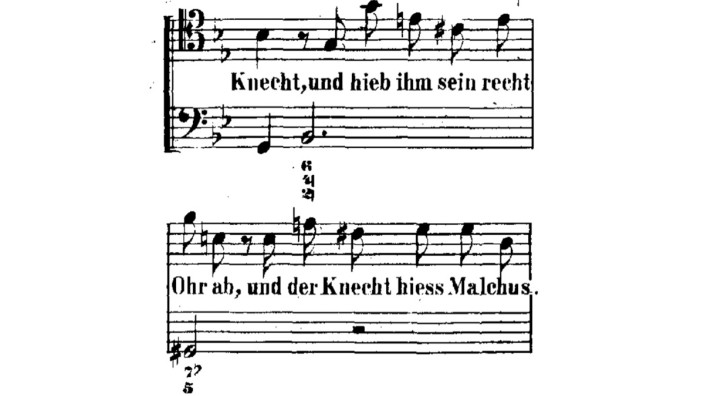 Spurensuche: Aus Bachs Johannespassion.