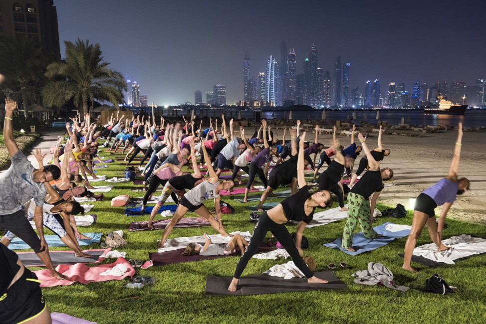 Yoga session, Dubai; Garden of Delight