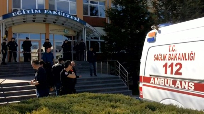 Attentat: Der Angriff fand an der Osmangazi Universität in Eskişehir statt.