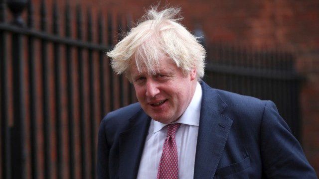 FILE PHOTO: Britain's Foreign Secretary Boris Johnson leaves 10 Downing Street in London