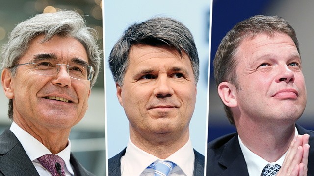 Deutsche Konzerne: Joe Kaeser (Siemens), Harald Krüger (BMW) und Christian Sewing (Deutsche Bank): Sie alle verbrachten ihr gesamtes Berufsleben in ihren Konzernen.