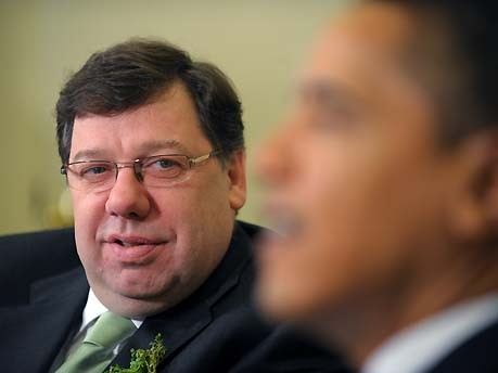 Cowen, Obama; AFP