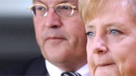 Steinmeier, Merkel, ddp