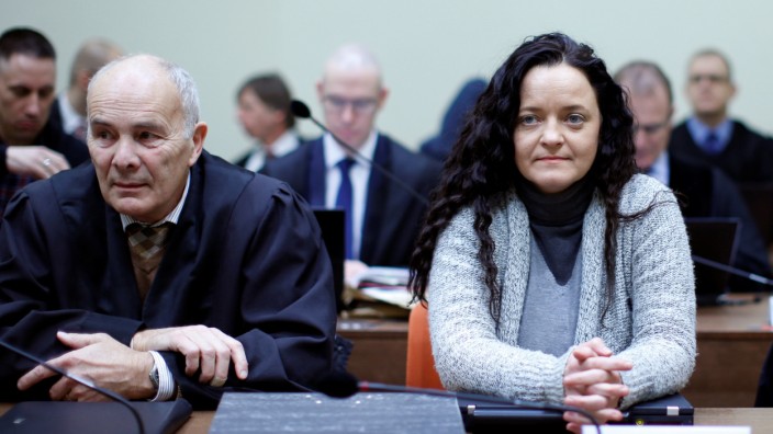 Defendant Beate Zschaepe arrives for continuation of her trial at courtroom in Munich