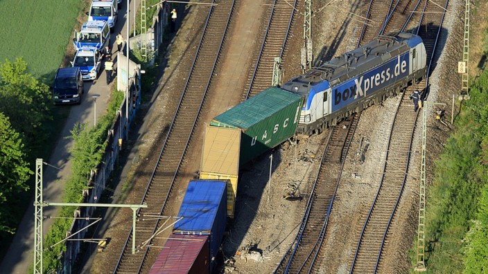 Güterzug in München entgleist