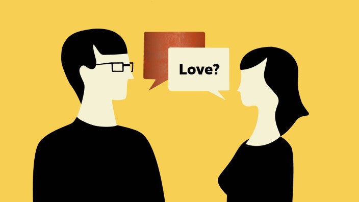 SZ-Serie "Reden wir über Liebe": In einer Fremdsprache über seine Gefühle zu sprechen, ist oft kompliziert.