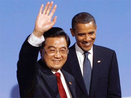 Hu Jintao und Barack Obama, dpa
