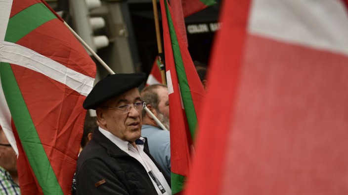 Baskische Separatistenorganisation: Solidaritätsdemo für inhaftierte Eta-Kämpfer in Bilbao.