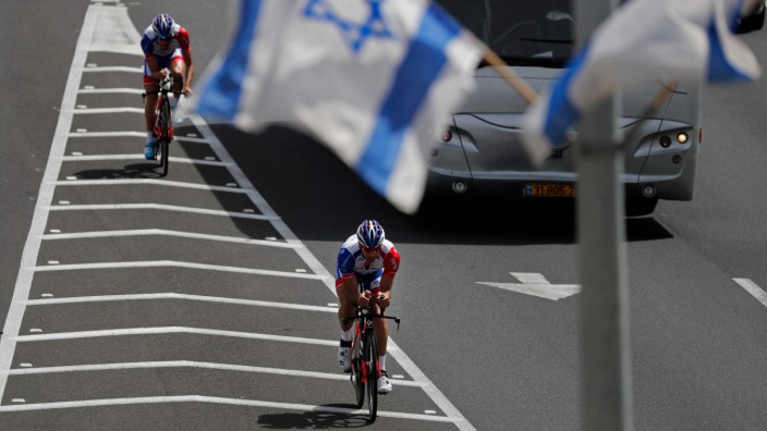 Giro d'Italia: Training in der Nähe von Bet Shemesh: Der Giro startet diesmal in Israel.